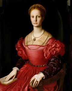Lucrezia Panciatichi, por Agnolo Bronzino. Erroneamente identificada como Elizabeth Bathory.
