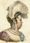 Perfil da Imperatriz D. Leopoldina, por Jean-Baptiste Debret