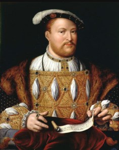 Henrique VIII, em 1535, por Joos Van Cleve.