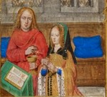 Juana I de Castela, rezando (livro de Horas de Juana).