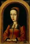 Juana I de Castela, por Master of the Legend of the Magdalen.