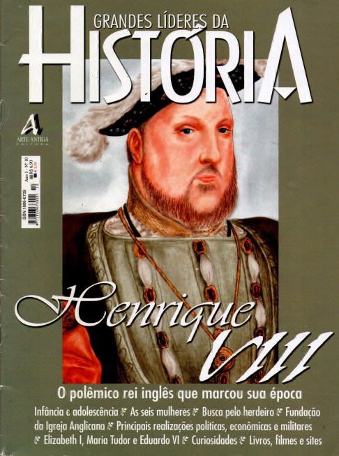 Capa da Edição n° 10 da Revista Grandes Líderes da História, com ilustração de Fábio Matos. Imagem