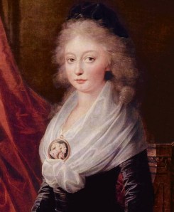 A filha de Maria Antonieta e Luís XVI, Maria Tereza - única sobrevivente do Templo (por: Heinrich Friedrich Füger, depois de 1795). 