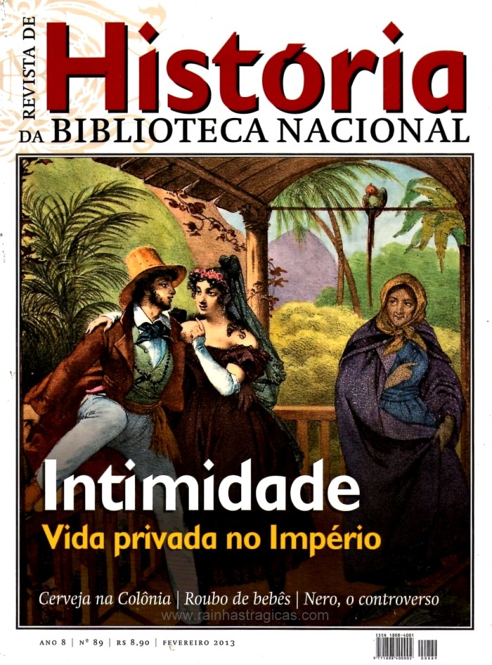 Capa da edição nº 89 da Revista de História da Biblioteca Nacional (imagem: "Costumes do Rio de Janeiro", por Rugendas).