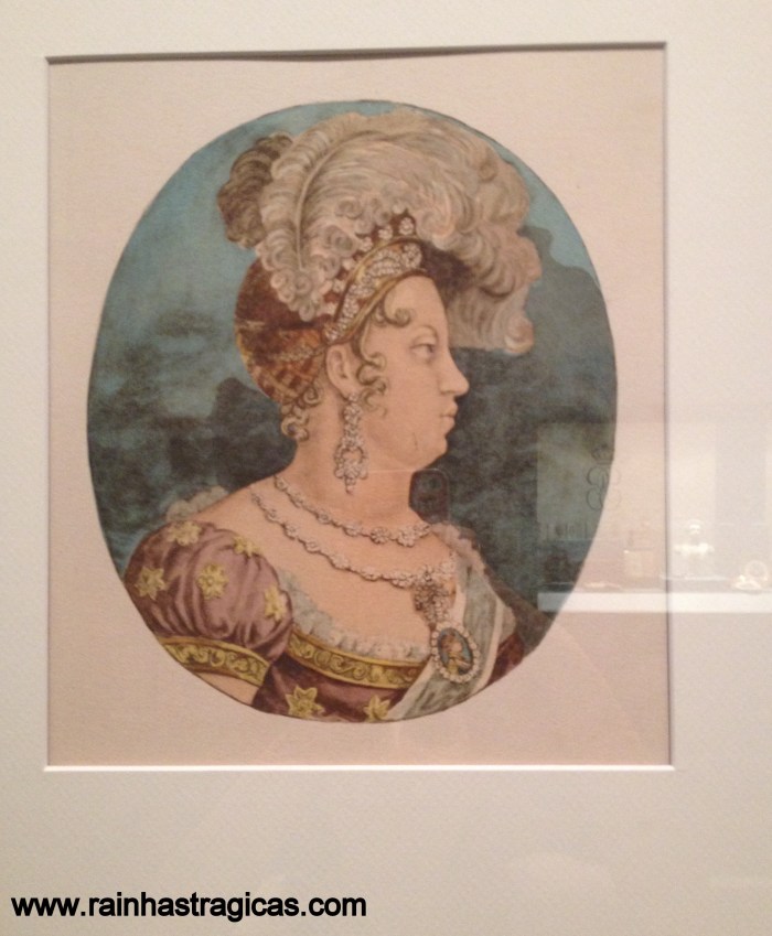 Perfil da Imperatriz Leopoldina, executado por Jean-Baptiste Debret.