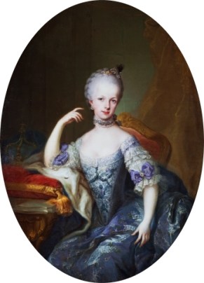 Retrato da arquiduquesa Maria Josefa da Áustria, pintado por Francesco Liani (c. 1767).