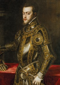 Felipe, príncipe das Astúrias, por Ticiano (1550).