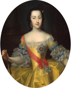 Grã-duquesa Ekaterina Alekseyvna, por Georg Christoph Grooth (c. 1745).
