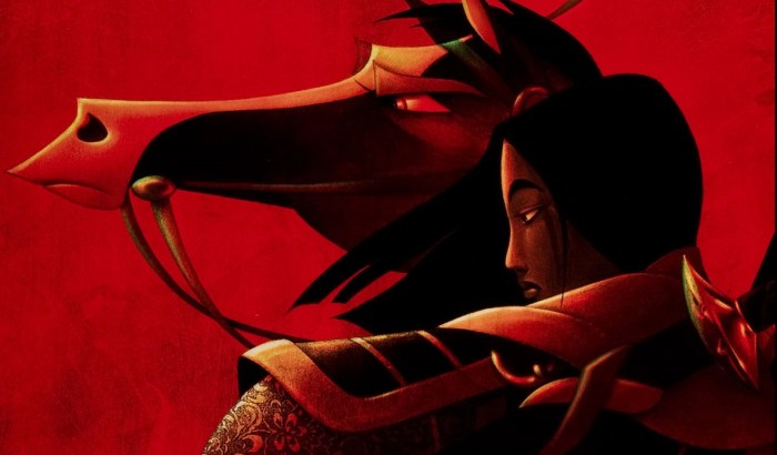 Pôster da animação da Disney, "Mulan" (1998).